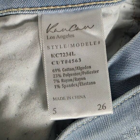 KanCan Light Wash Distressed Skinny Jeans Sz 5/26 - Picture 7 of 9